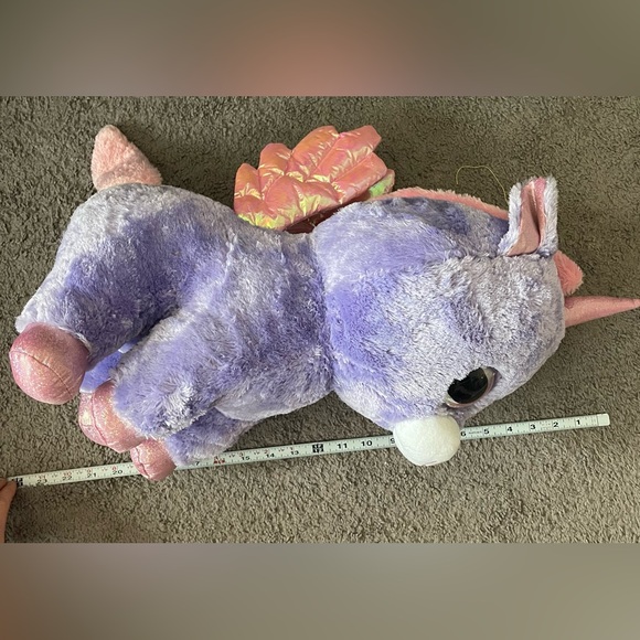 Jumbo Ty Beanie Boo Athena unicorn with wings large RARE HARD TO FIND HTF - Picture 6 of 7